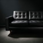Still life interiors photography Heals Leather Sofa
